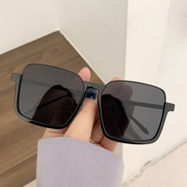 2021 new plain super large frame retro Net Red fashion Korean cool glasses ins sun glasses female street shooting sunglasses