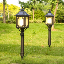 Solar light grass light ground plug-in home outdoor garden light led outdoor waterproof garden villa lawn light