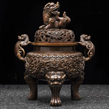 大明宣德香炉古董品？ 大明宣德年制铜器双凤耳香炉古玩杂项古董旧货收藏品老物件