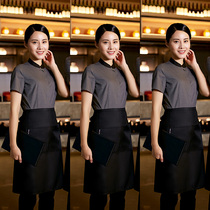 Catering hotel staff clothing Female Western restaurant hot pot shop waiter Short-sleeved restaurant hotel work clothes Summer tooling