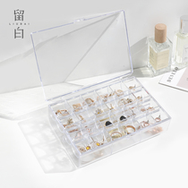 Blank jewelry storage box multi-layer portable box home earrings hand jewelry hair accessories large capacity earrings storage box