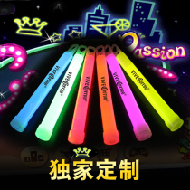 Gift custom logo hot stamping 6 inch glow stick pattern name printing creative gift