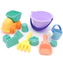 Children Beach Toy Barrel Suit Sand Leaking Barrel Boy Baby Digging Shovels and Bucket Playing Sand Cassiae tools