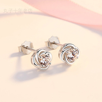 PT950 Platinum stud earrings ladies New Tide 18k platinum hypoallergenic earrings personality temperament earrings 2021 earrings