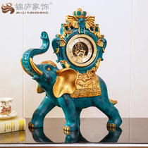 European-style home creative elephant clock ornaments ornaments Feng Shui Cai Zhong Town House decoration crafts