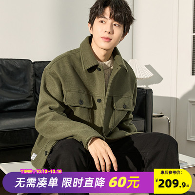 taobao agent Demi-season woolen coat, advanced short jacket, high-quality style