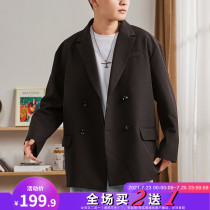 Tang Lion 2020 spring and autumn new suit mens loose and versatile casual jacket trend handsome Korean version loose suit
