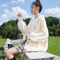 Don Lion New Early Autumn Winter Clothing Sweater Jacket Womens Knitwear Cardiovert Jersey Retro College Wind Sloth Day Department