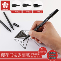 Japanese cherry blossom soft head Xiu Li pen painting design comic soft brush big case small letter calligraphy art word special Xiuli pen brush hand drawing soft pen calligraphy soft head needle tube pen