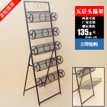 Yiwu hot sale boutique landing five-layer headband head buckle display hair hoop hair clip shelf jewelry store shelves