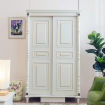 American sliding door wardrobe 1 2 M bedroom door wardrobe small apartment European style two door wardrobe children 1 M wardrobe