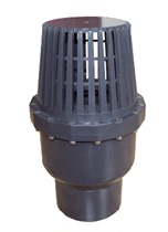 GB UPVC flap type bottom valve Acid and alkali plastic bottom valve Suction valve Water pump valve Well bottom valve