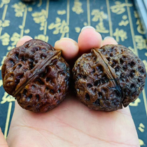 Colorful Cloud Iron 2 edges Red Yin Yunnan wild iron walnut play multi-color rainbow iron walnut