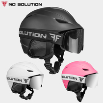 Special snowboard helmet snow helmet snow goggles goggles warm anti-collision adjustable equipment adult children men and women