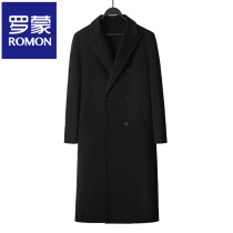 Luo Meng woolen coat men autumn and winter British leisure business double-sided woolen cashmere coat high-end mens coat