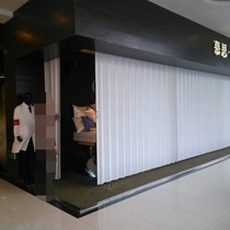 PVC folding door shop bathroom partition kitchen balcony hanging door plastic door Japanese simple sliding door