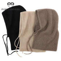 Pure cashmere Italian cashmere hat Scarf neck sleeve one female autumn and winter warm thick scarf