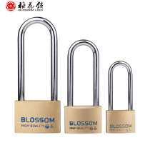 Plum long beam copper padlock copper lock medium-sized thin copper padlock anti-theft padlock BC074L BC075L BC076L