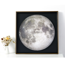  Aluminum alloy puzzle frame Canadian FourPoint Apollo 11 round moon moon 1000 pieces special frame