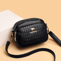 Leather Buffalo bag girl 2023 new style single shoulder bag bag middle - aged mother lady mobile phone change