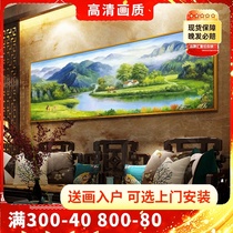 Trillion landscape Living room decorative painting mural Modern entrance corridor hanging painting background wall Office patron Lucky tree