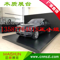 Car booth platform 4cm thick luminous wooden floor board Car 4s shop Crystal booth display stage