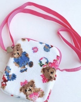 Pink Small Bear Towel Diagonal satchel Mini bag to wait for non-7 days no reason to withdraw goods with caution order