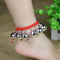 Bell anklet sound baby will ring foot ring baby antique red rope 2021 new non-fading children