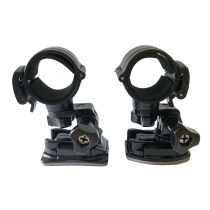 New motorcycle driving recorder helmet bracket arc plane pasted flashlight Holder