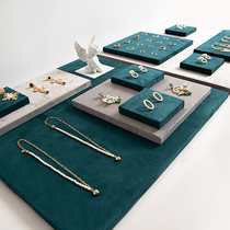 Jewelry display rack Display rack Shop counter Commercial jewelry props Earrings jewelry rack flannel plate jewelry tray