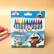 Kindergarten crayon Student crayon drawing stick washable 12-color doodle not dirty hands Toddler color pen mini brush