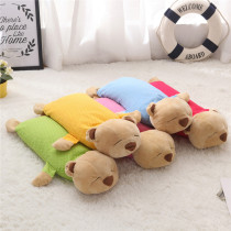 New children cartoon snooze bear buckwheat stereotype baby New Shengbao 036 years old kindergarten pillow three-dimensional Cotton