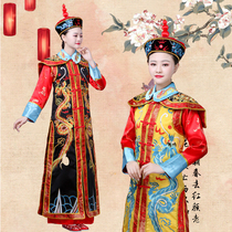 Qing Dynasty queen costume Ancient costume Manchu Queen Empress Dowager Princess Gege costume Dynasty costume Queen Cixi performance photo spring