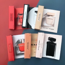 Naxi FOR HER black bottle white fat pink rose bottle orange fat AMBREE perfume sample 1ml