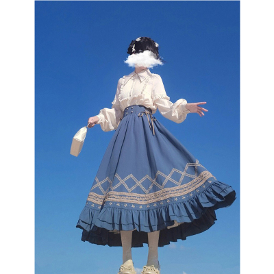 taobao agent 【Spot seconds】Original lolita heavy work embroidery SK skirt daily dress Lolita sweet and elegant