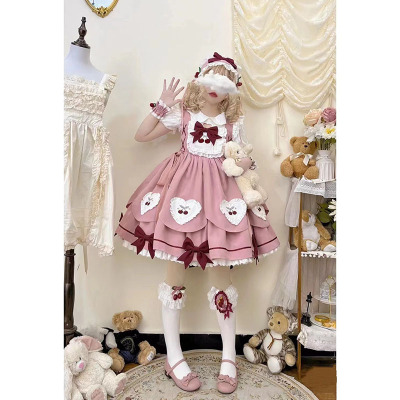 taobao agent Cute colored dress, Lolita style, Lolita Jsk, lifting effect