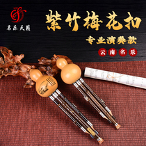 Yunnan characteristic national musical instrument cucurbit Purple Bamboo Plum Blossom buckle type tube professional performance C tune B tune G F minor