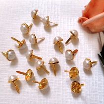 Pearl two-foot nail 12mmscrapbook photo album junkjournal hand book diy decorative accessories