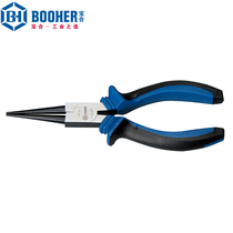Booher Baohe tool two-color CrV round nose pliers BH2105506 6 150mm non-insulated blue-black handle