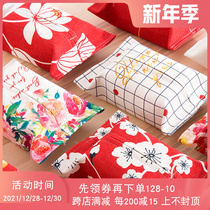 ins Red New Year Spring Festival creative cloth tissue box study paper drawing living room creative tissue bag napkin bag