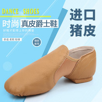 Leather dance shoes Womens soft-soled practice shoes Adult Jazz Latin shoes Ballet shoes Body shoes Cat claw shoes