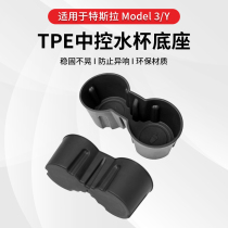 Suitable for Tesla Model3 storage cup limiter slot modely central control door slot pad modification accessories