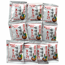 Marusan love miso soup bag 20g * 10 pack Japanese miso ramen soup base bag seasoned soup brew seafood flavor fast food