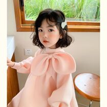Girl autumn dress 2021 New Korean childrens dress autumn skirt foreign style girl baby princess dress tide