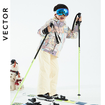 VECTOR new childrens ski clothes girls boys warm waterproof windproof ski set outdoor ski equipment