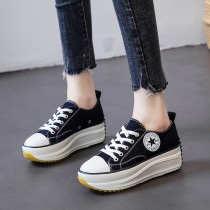 Korea Tide brand Star same shoes jw co-name 1970 low-top canvas shoes increased muffin women shoes tide Wild