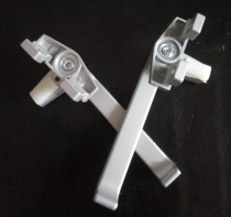 Thickened old-fashioned aluminum alloy window handle 38 color aluminum push window handle lock inside and outside open door and window handle 7 word lock