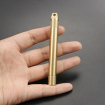 Brass sealed waterproof keychain toothpick cartridge single cigarette case carrying case portable titanium toothpick combination set