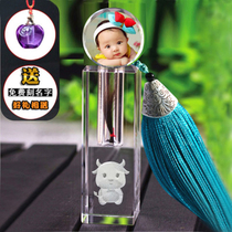 Fetal hair souvenir diy self-made cow and rat year born baby hair seal baby umbilical cord deciduous tooth gift