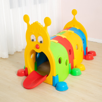 Kindergarten early education Caterpillar drill hole children plastic crawling tunnel elf baby baby indoor and outdoor toys